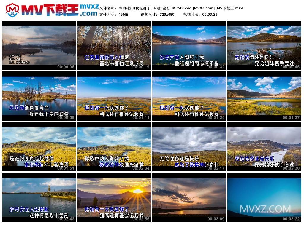 冷雨-假如我退群了_国语_流行_MD200792